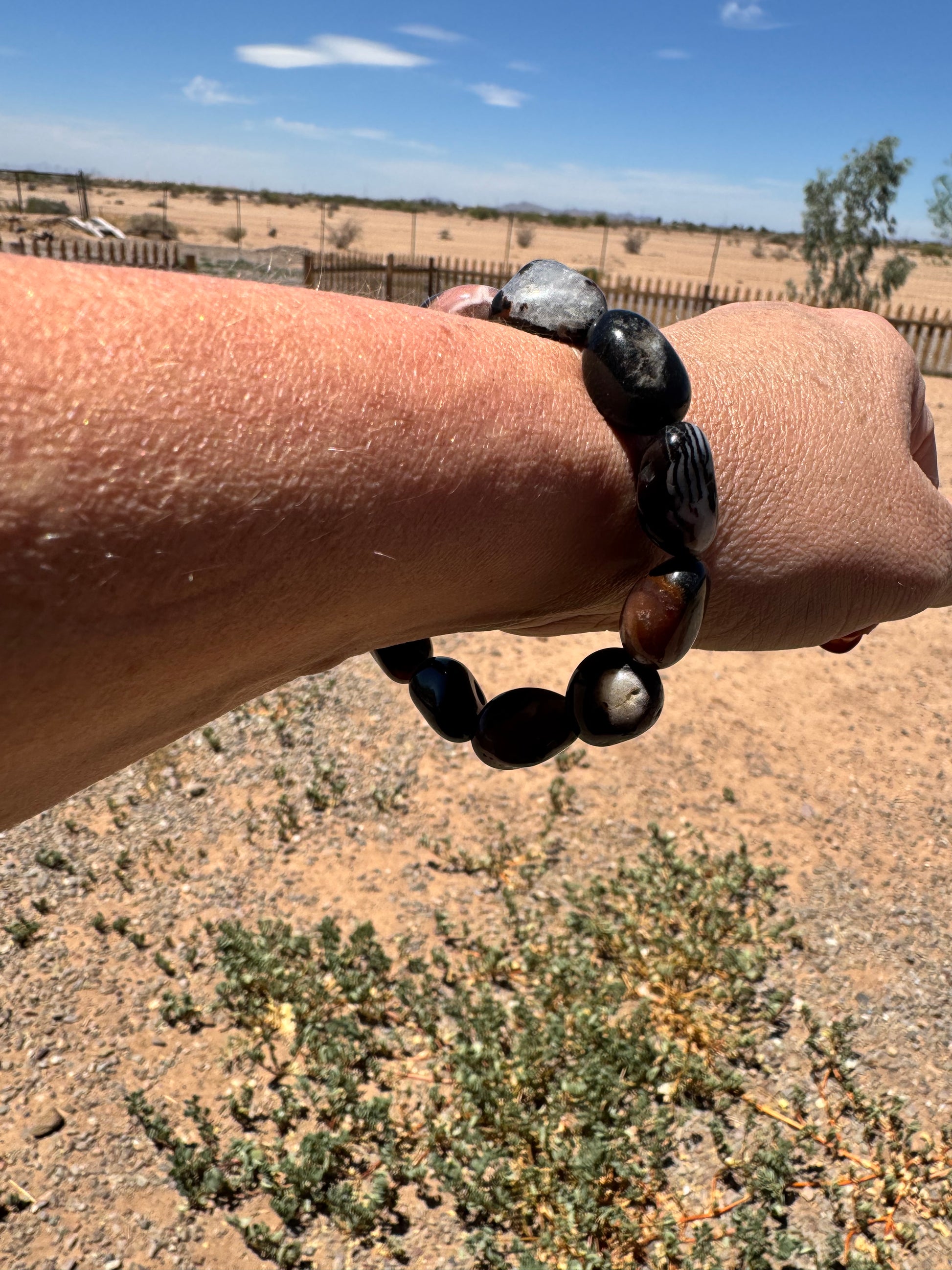 Black Agate Nuggets - GORGEOUS