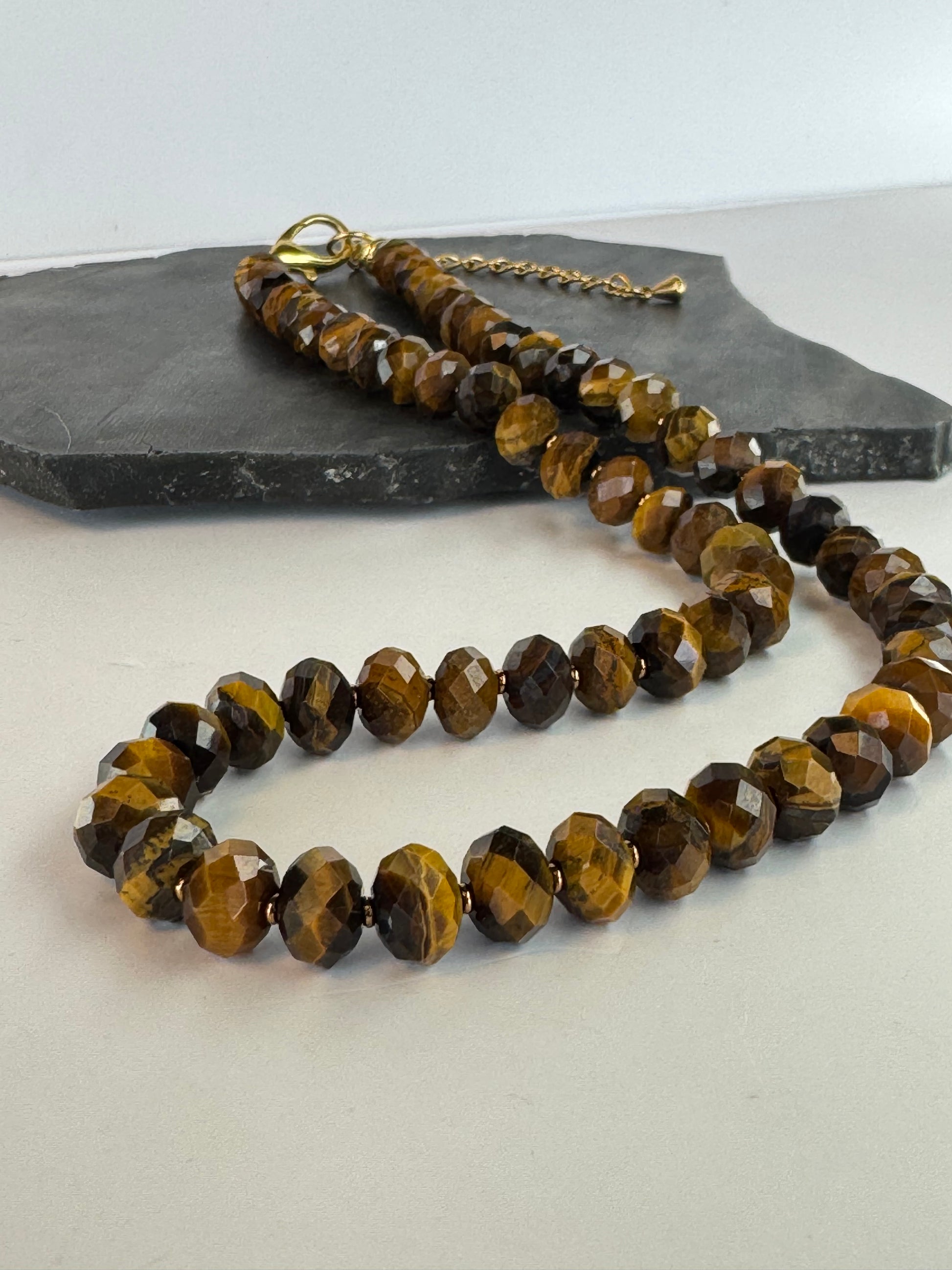 Tiger's Eye Faceted Necklace