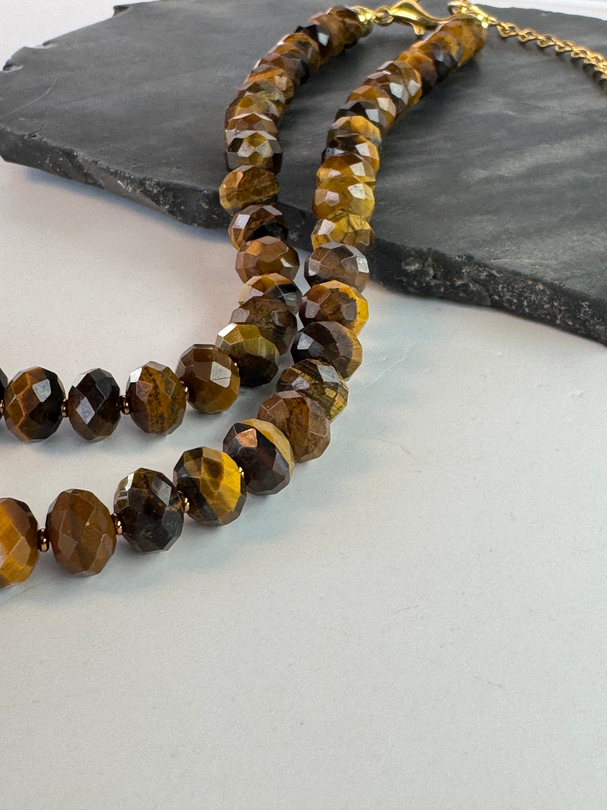 Tiger's Eye Faceted Necklace