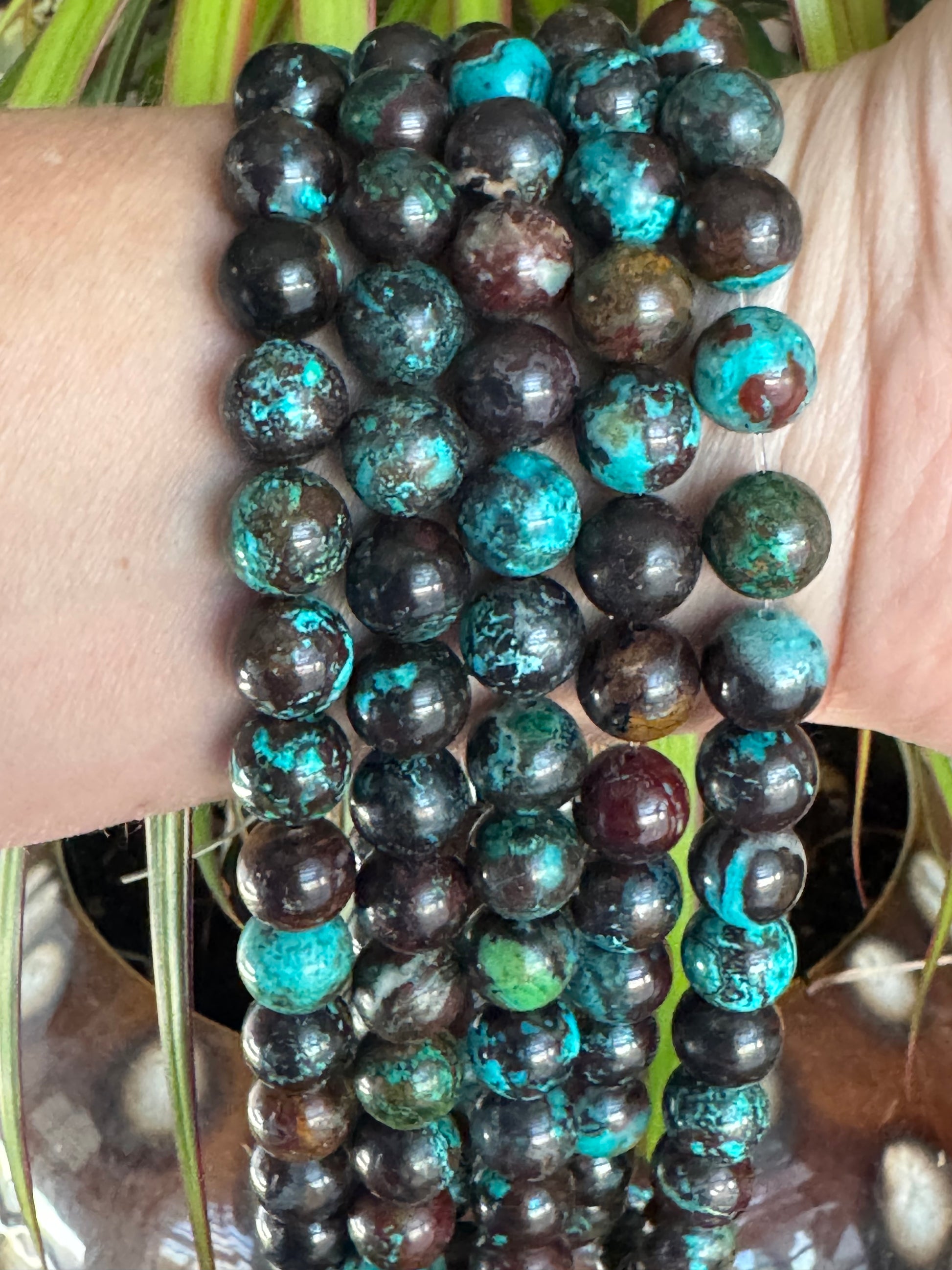 Natural Chrysocolla, Cuprite & Malachite