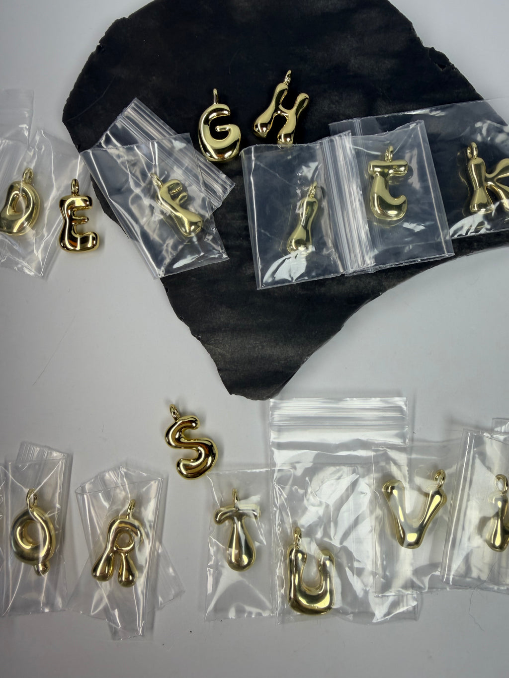 Gold Alphabet Charms