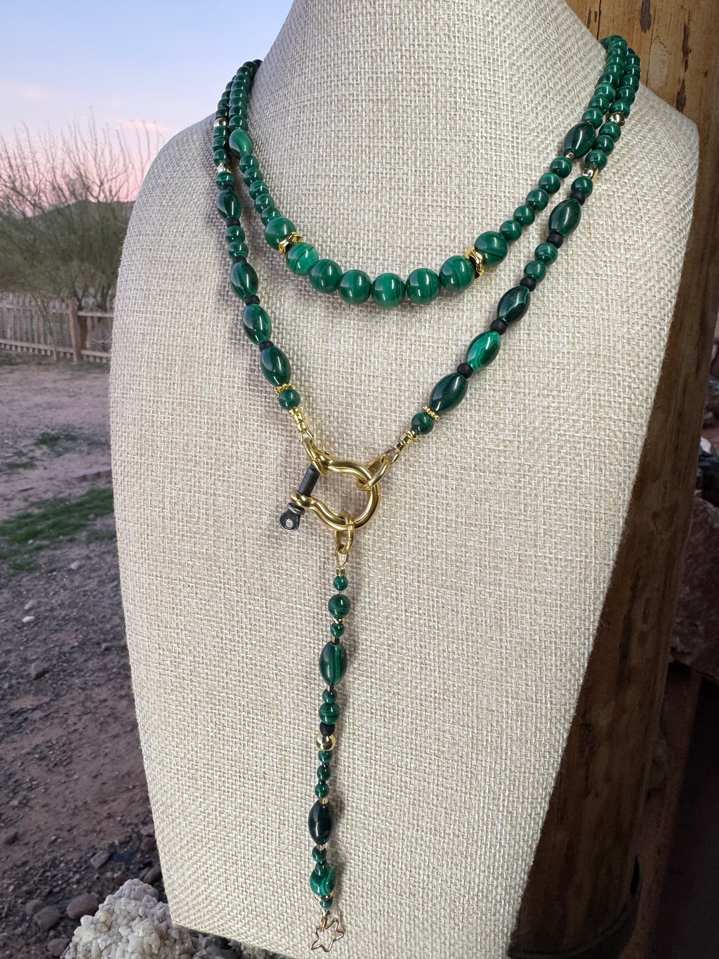 Malachite Signature Wrap Necklace