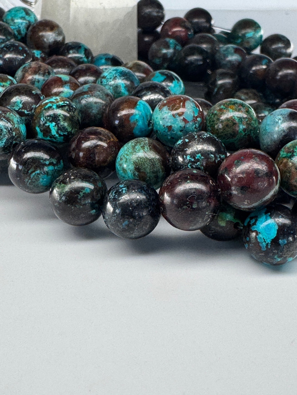 Natural Chrysocolla, Cuprite & Malachite