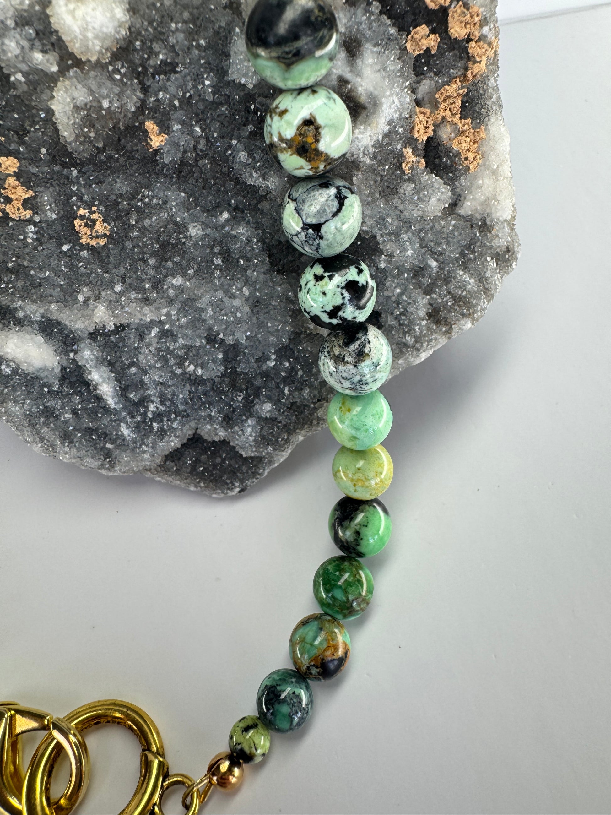 Natural Variscite Gemstone Necklace