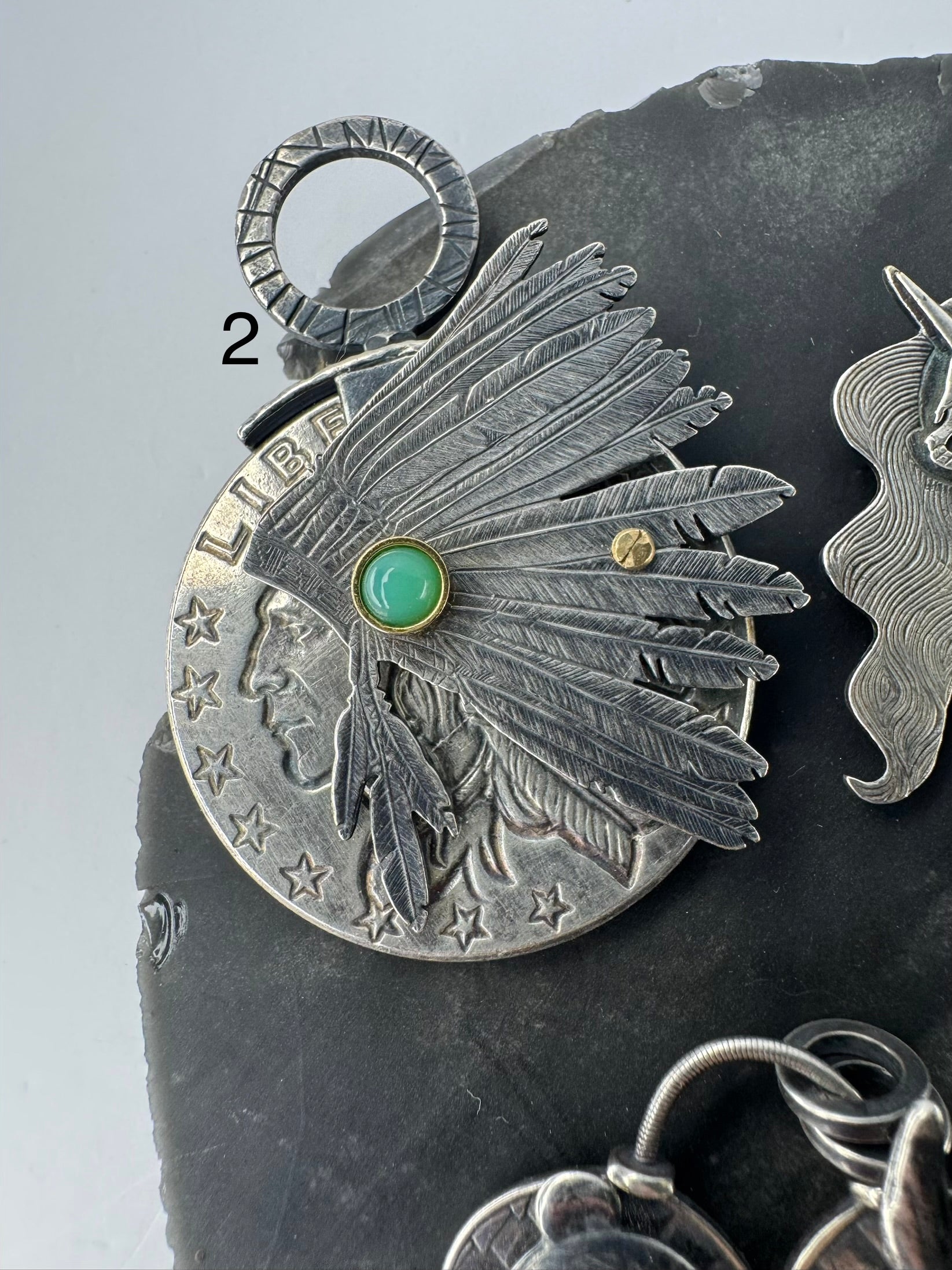 Handmade Pendants & one Ring