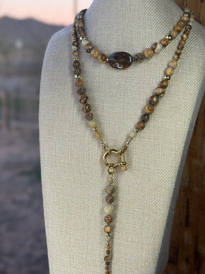 Picture Jasper Signature Wrap Necklace