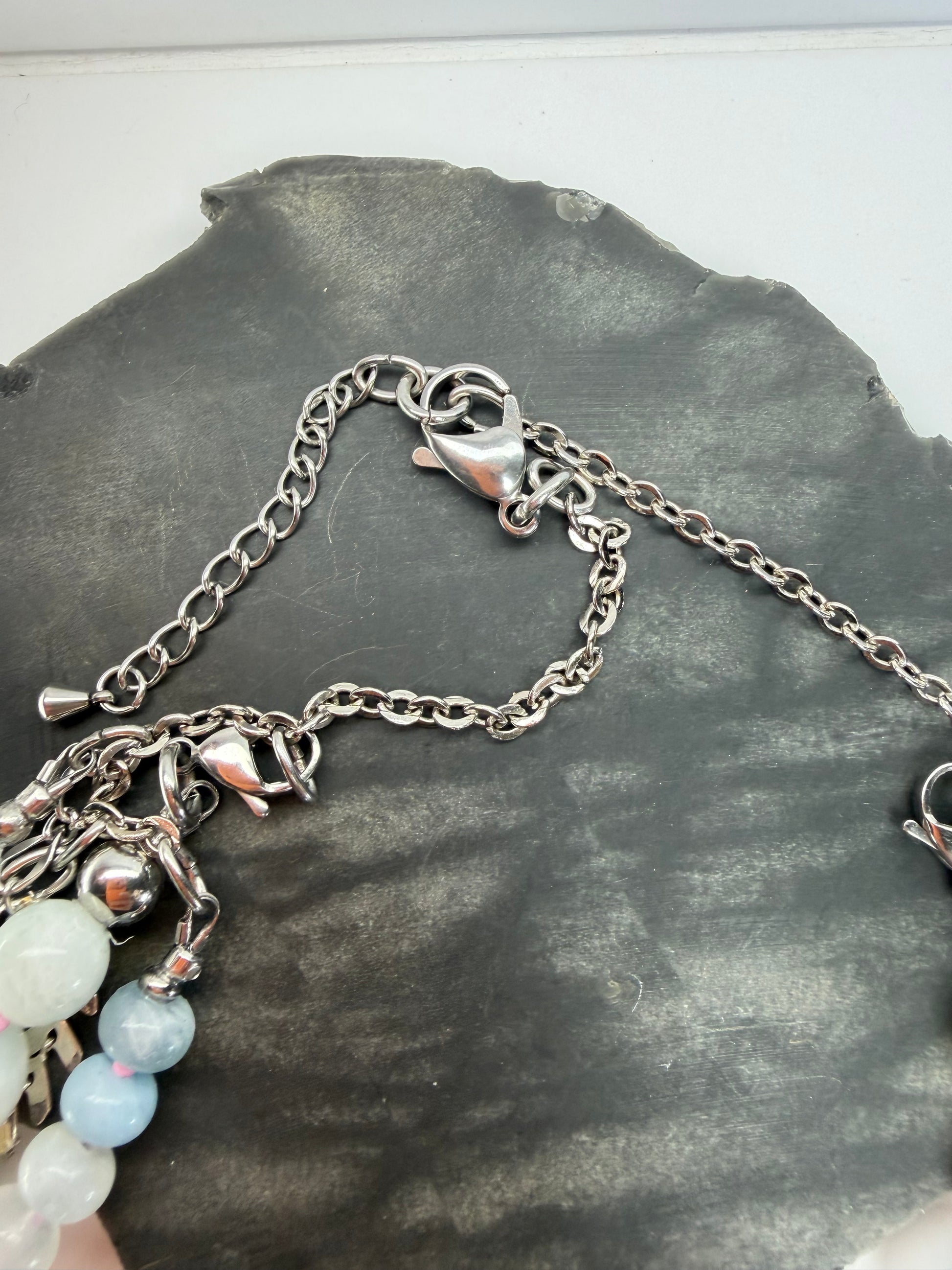 Aquamarine & Morganite Evolve Necklace