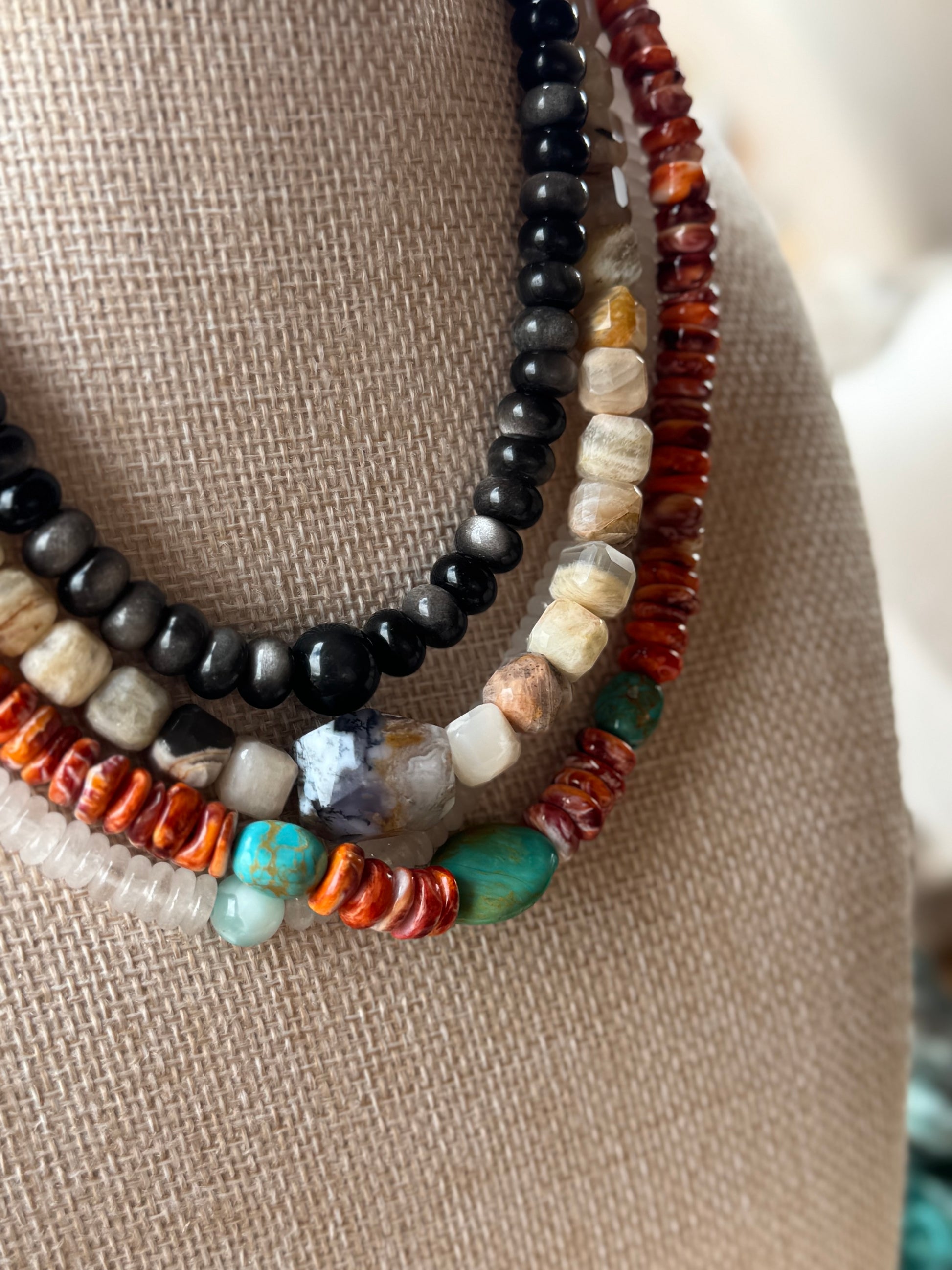 Spiny Oyster & Kingman Turquoise Necklace