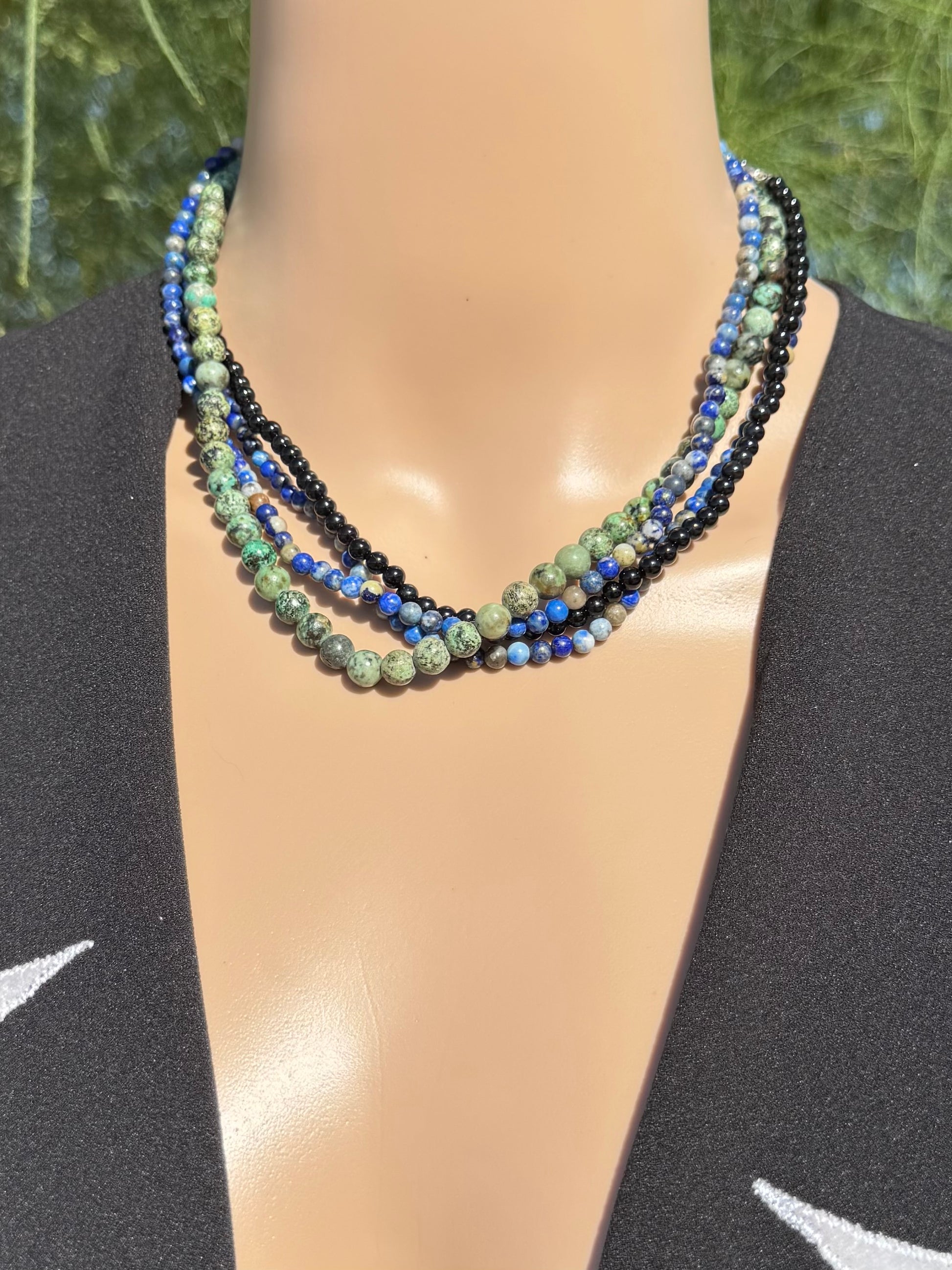 Simple Handmade Gemstone Necklaces – 16” (with 2” extender)