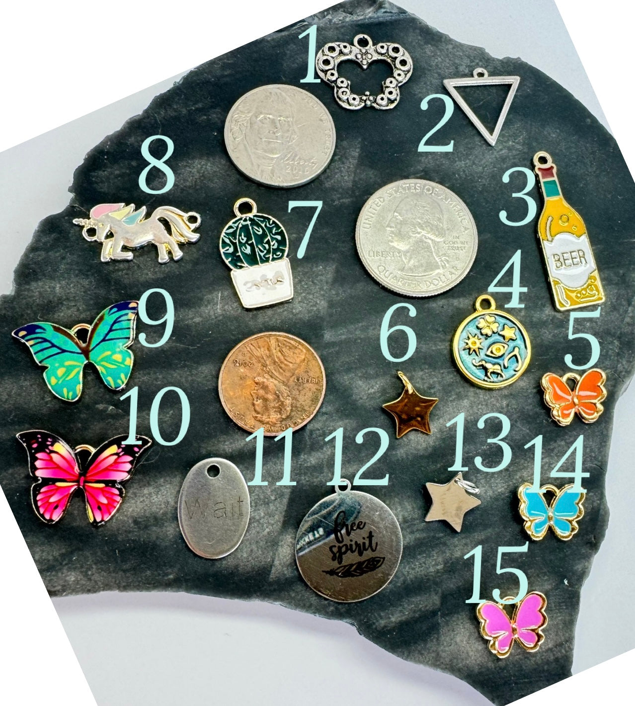 Whimsical Charm Drop - Less Than $7