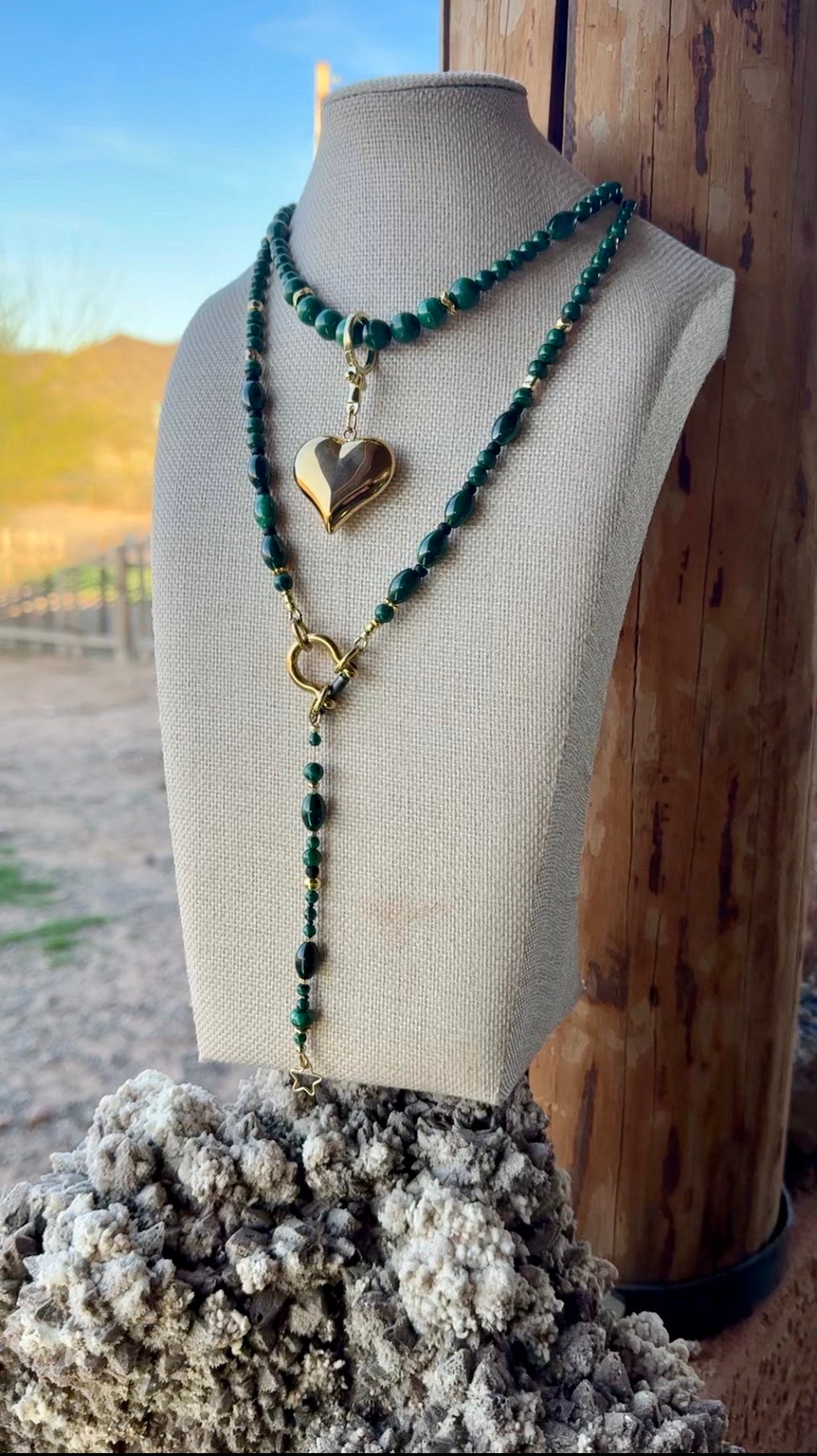 Malachite Signature Wrap Necklace