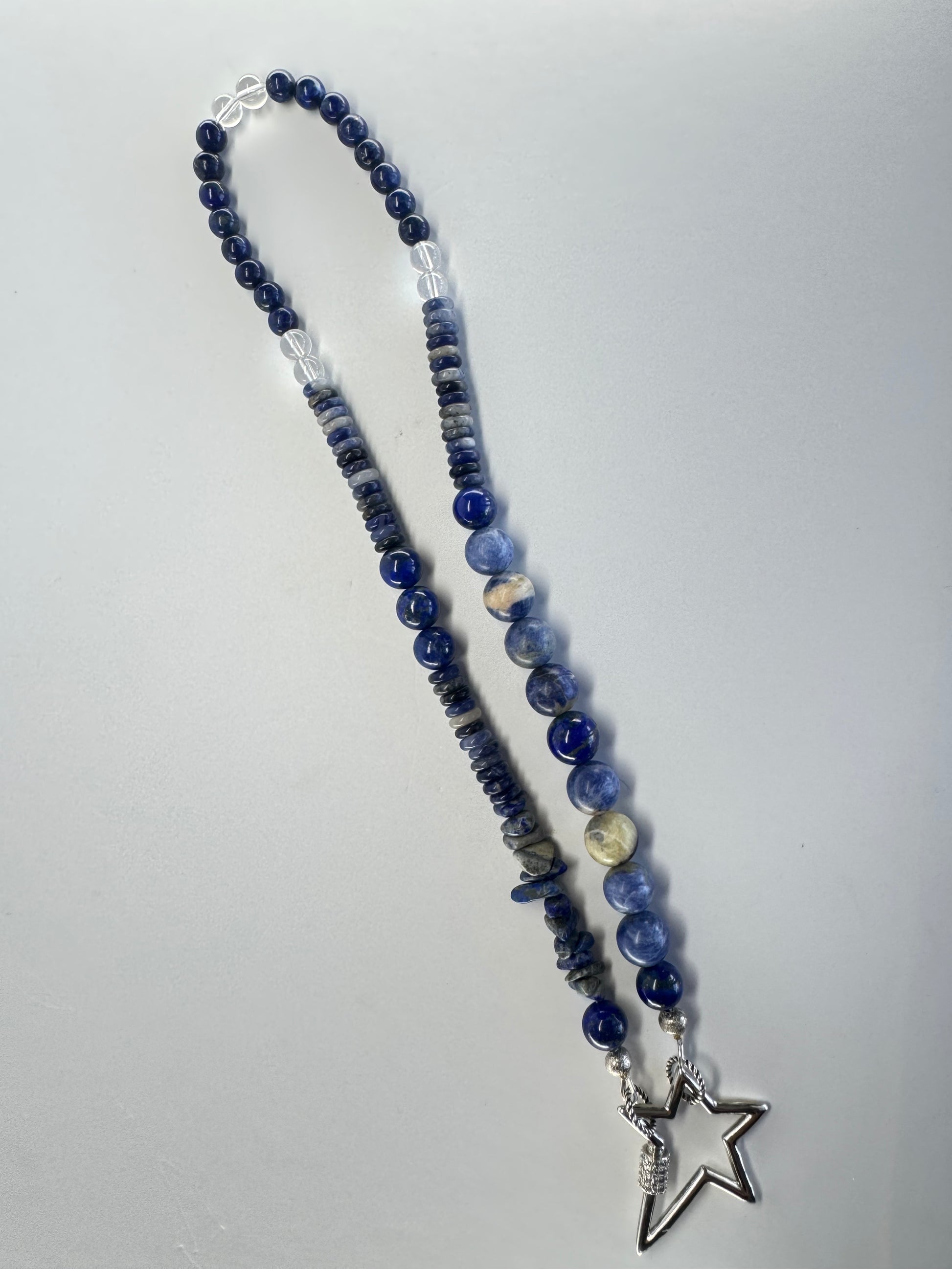 Lapis Lazuli • Sodalite • Clear Quartz (16½”)