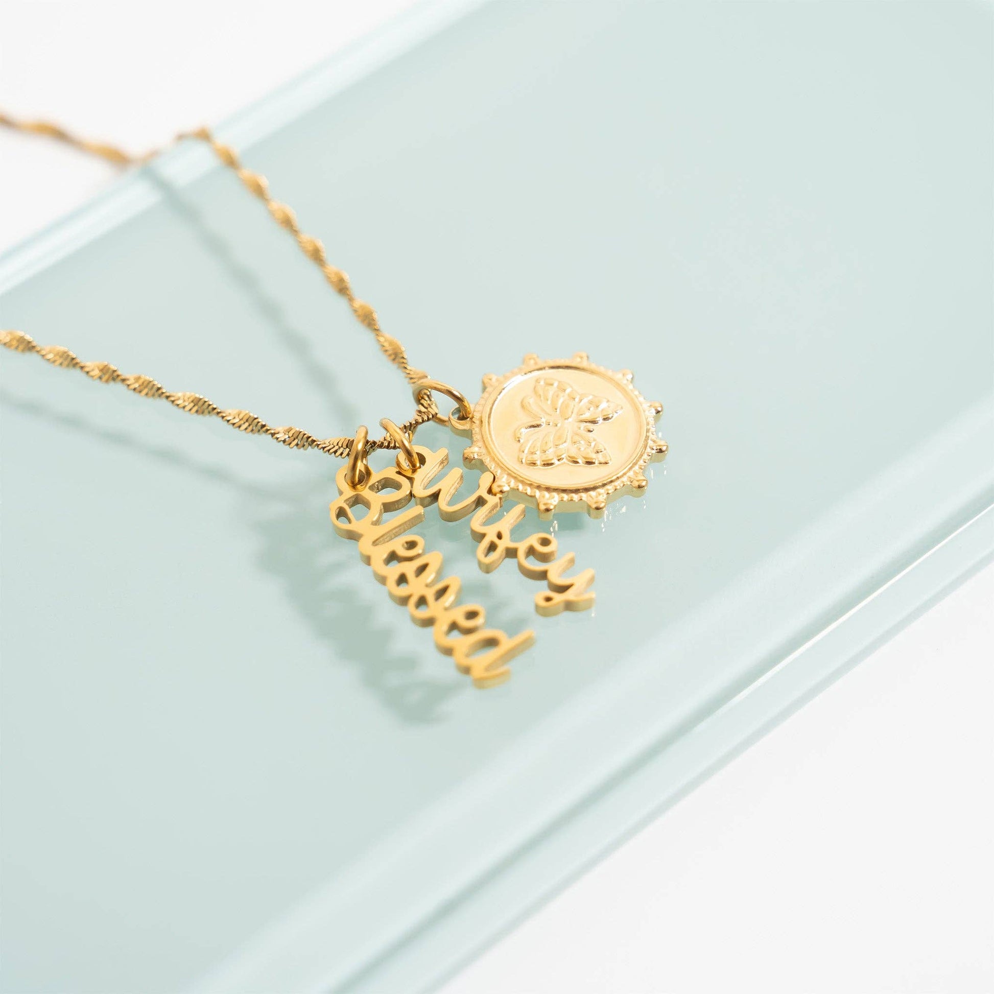 Stainless Steel Blessed Charm