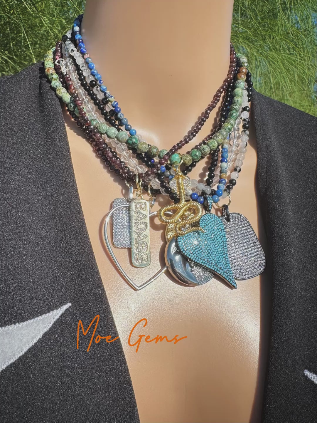 Simple Handmade Gemstone Necklaces – 16” (with 2” extender)