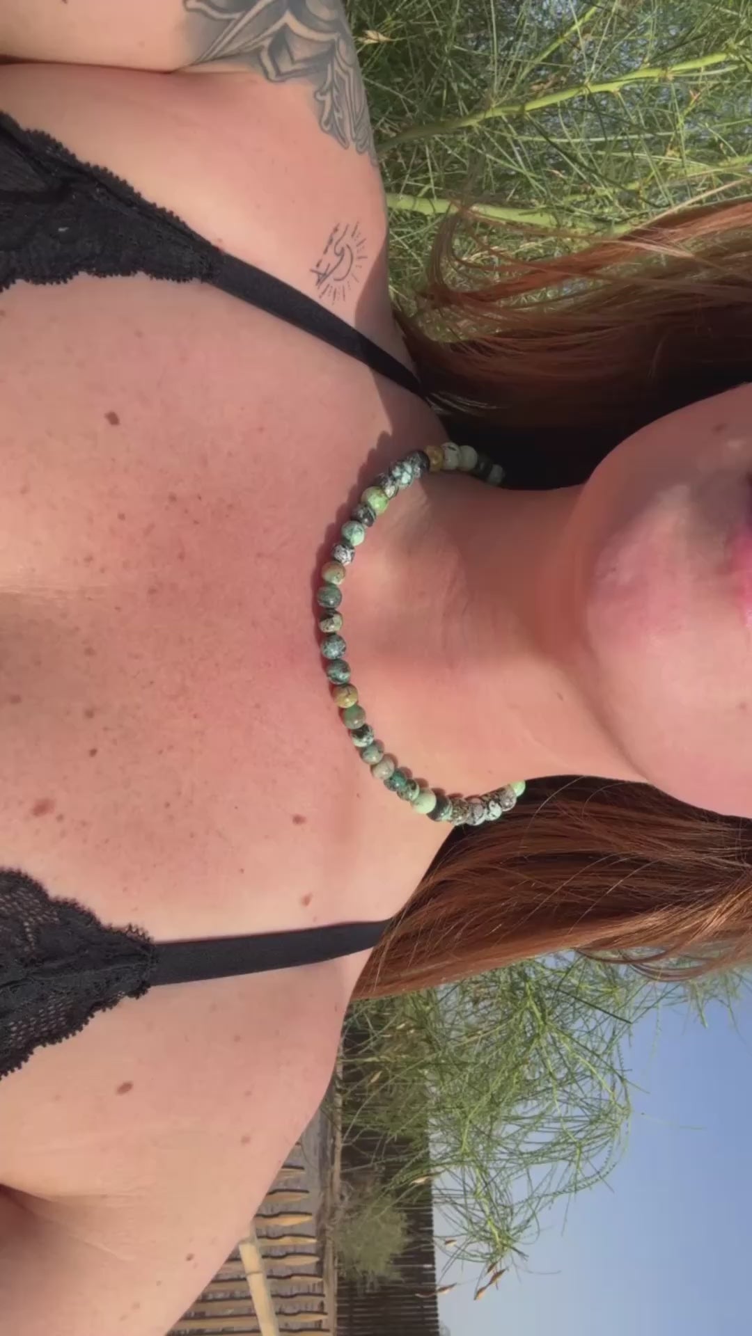 Natural Variscite Gemstone Necklace